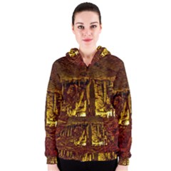 Volcano Cave Women s Zipper Hoodies by trendistuff