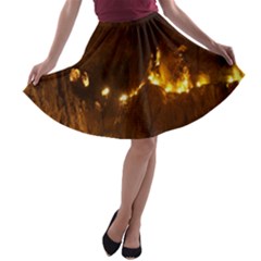 Skocjan Caves A-line Skater Skirt