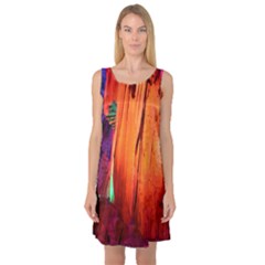 Reed Flute Caves 4 Sleeveless Satin Nightdresses by trendistuff