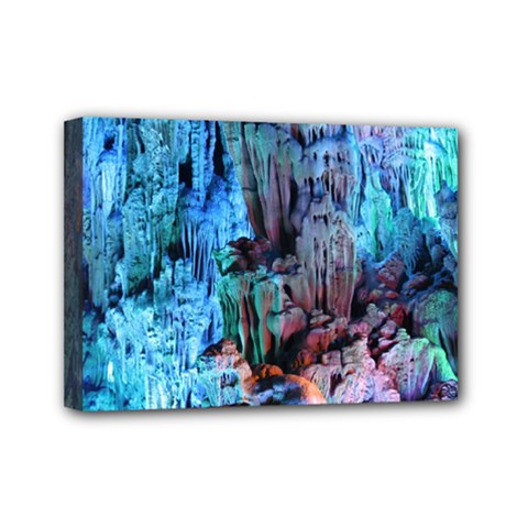 Reed Flute Caves 3 Mini Canvas 7  X 5  by trendistuff