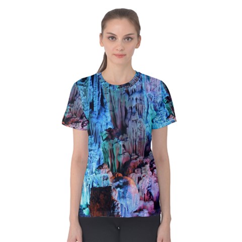 Reed Flute Caves 3 Women s Cotton Tee by trendistuff