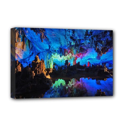 Reed Flute Caves 2 Deluxe Canvas 18  X 12  