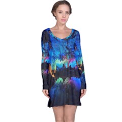 Reed Flute Caves 2 Long Sleeve Nightdresses by trendistuff