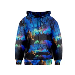 Reed Flute Caves 2 Kids Zipper Hoodies by trendistuff