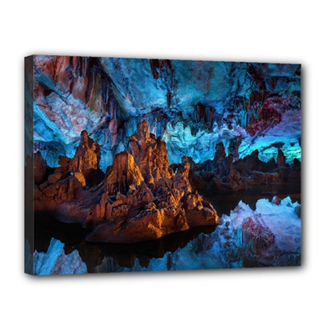 Reed Flute Caves 1 Canvas 16  X 12  by trendistuff