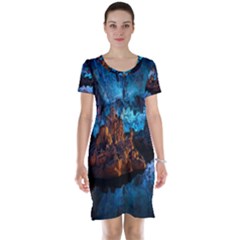 Reed Flute Caves 1 Short Sleeve Nightdresses by trendistuff