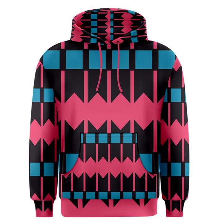 Rhombus and stripes pattern Men s Pullover Hoodie