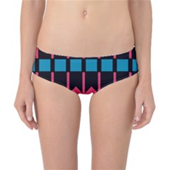 Rhombus And Stripes Pattern Classic Bikini Bottoms by LalyLauraFLM