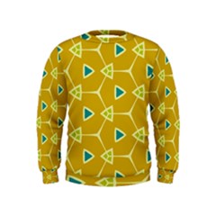 Connected Triangles  Kid s Sweatshirt by LalyLauraFLM