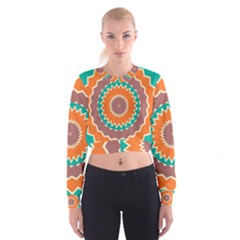 Hypnotic Star   Women s Cropped Sweatshirt