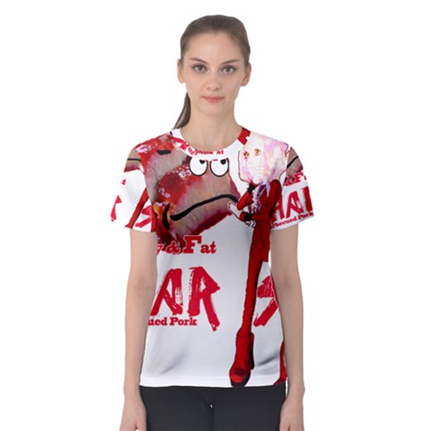 Michael Andrew Law s Mal Girl & Mr Bbq Pork Women s Sport Mesh Tees by michaelandrewlaw