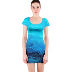 Mendenhall Ice Caves 3 Short Sleeve Bodycon Dresses