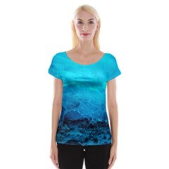 Mendenhall Ice Caves 3 Women s Cap Sleeve Top by trendistuff