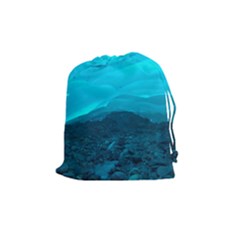 Mendenhall Ice Caves 1 Drawstring Pouches (medium)  by trendistuff