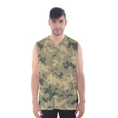 Greencamouflage Men s Basketball Tank Top