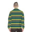 Scallop Pattern Repeat in  New York  Teal, Mustard, Grey and Moss Wind Breaker (Men) View2