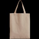 Gold and White Chevron Wavy ZigZag Stripes Zipper Classic Tote Bags View2