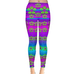 Peace And Groovy Leggings  by pepitasart