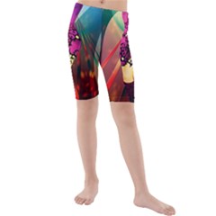 The Dreamer Kid s Mid Length Swim Shorts by bluezelle