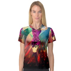 The Dreamer Women s V-neck Sport Mesh Tee