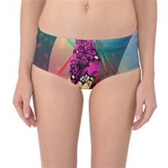 The Dreamer Mid-waist Bikini Bottoms by bluezelle