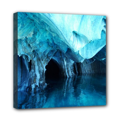 Marble Caves 3 Mini Canvas 8  X 8  by trendistuff