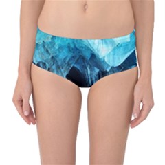 Marble Caves 3 Mid-waist Bikini Bottoms