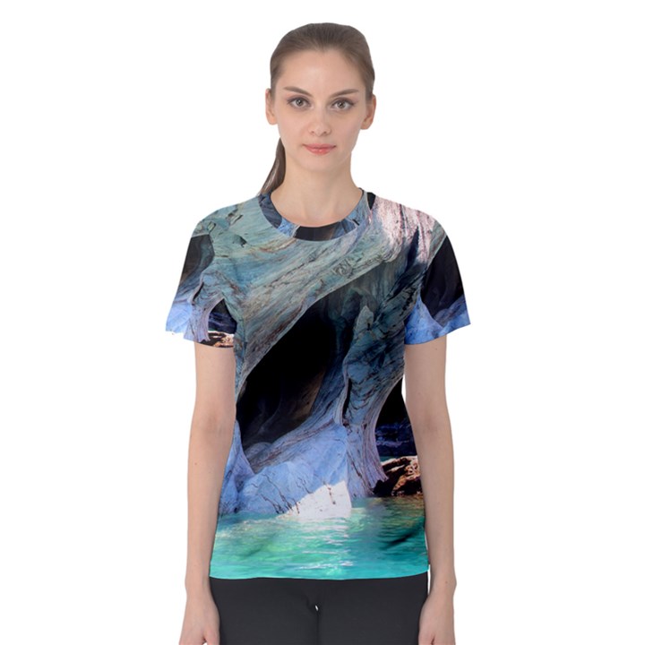 MARBLE CAVES 2 Women s Sport Mesh Tees