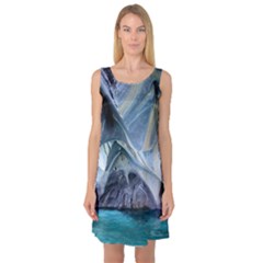 Marble Caves 1 Sleeveless Satin Nightdresses