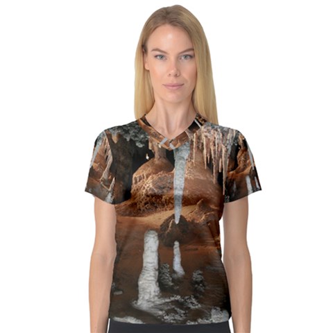 Jenolan Imperial Cave Women s V-neck Sport Mesh Tee by trendistuff