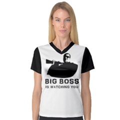 Bigboss Women s V-neck Sport Mesh Tee