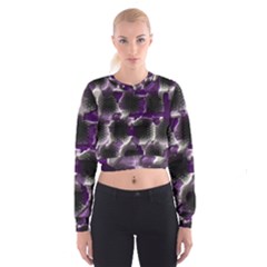 Fading Holes   Women s Cropped Sweatshirt by LalyLauraFLM