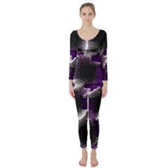 Fading Holes  Long Sleeve Catsuit