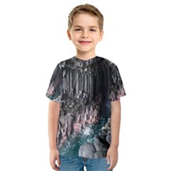 Fingals Cave Kid s Sport Mesh Tees