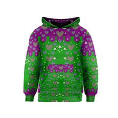 The Brightest Sparkling Stars Is Love Kid s Pullover Hoodie by pepitasart