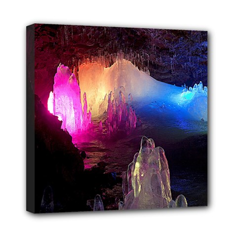 Cave In Iceland Mini Canvas 8  X 8  by trendistuff