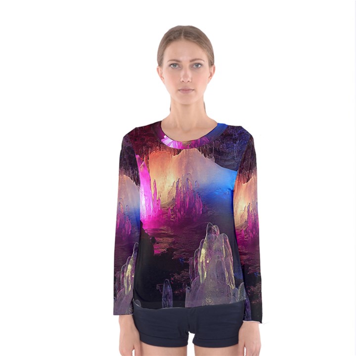 CAVE IN ICELAND Women s Long Sleeve T-shirts