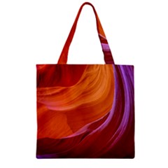 Antelope Canyon 2m Zipper Grocery Tote Bags by trendistuff