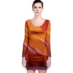 Antelope Canyon 2 Long Sleeve Bodycon Dresses