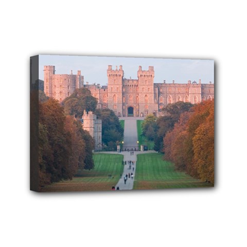 Windsor Castle Mini Canvas 7  X 5  by trendistuff