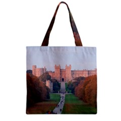 Windsor Castle Zipper Grocery Tote Bags by trendistuff