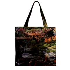 Wakayama Garden Zipper Grocery Tote Bags