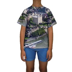 Tower Of London 1 Kid s Short Sleeve Swimwear by trendistuff