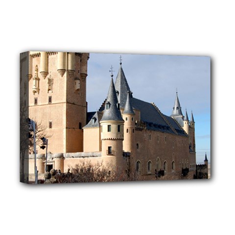 Segovia Castle Deluxe Canvas 18  X 12   by trendistuff