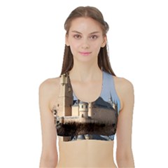 Segovia Castle Women s Sports Bra With Border