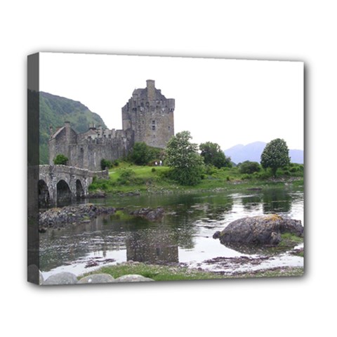 Scotland Eilean Donan Deluxe Canvas 20  X 16   by trendistuff