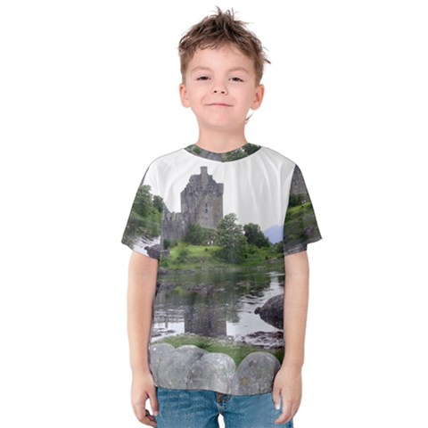 Scotland Eilean Donan Kid s Cotton Tee by trendistuff