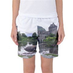 Scotland Eilean Donan Women s Basketball Shorts by trendistuff