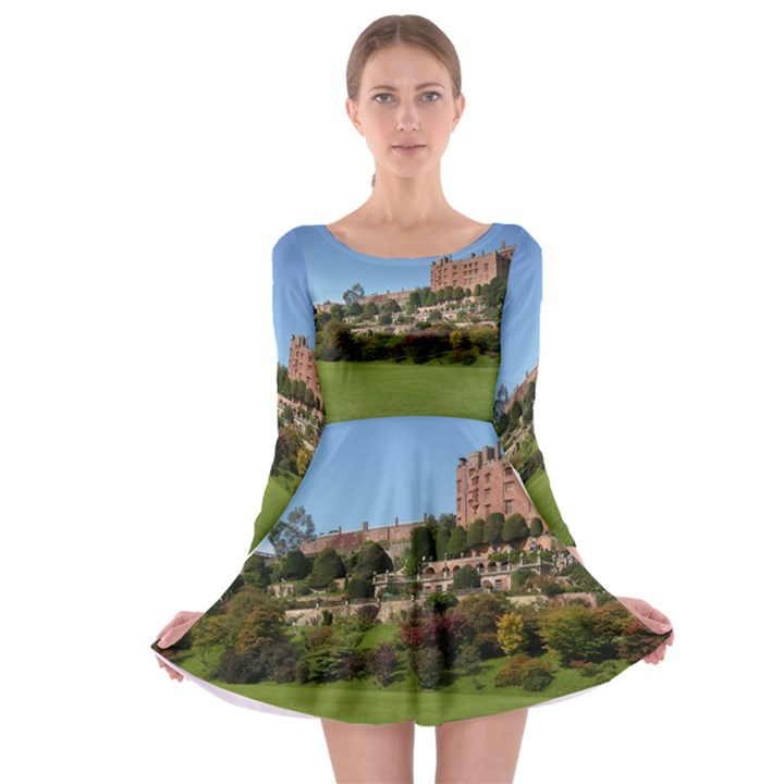 POWIS CASTLE TERRACES Long Sleeve Skater Dress