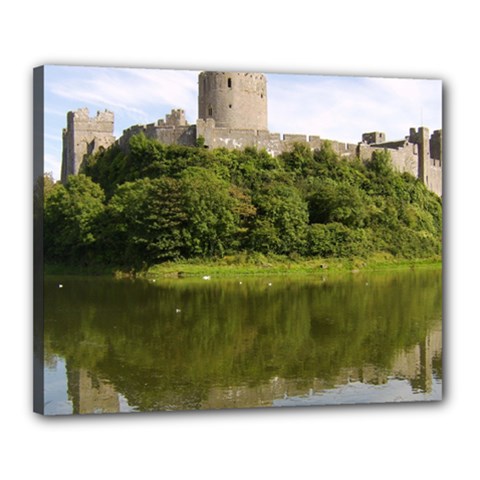 Pembroke Castle Canvas 20  X 16  by trendistuff